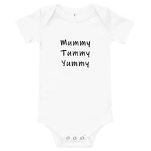 Load image into Gallery viewer, Baby T-Shirt &#39;Mummy Tummy Yummy&#39;