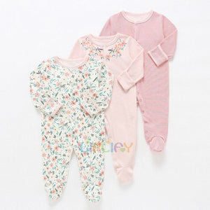 Baby 3Pcs 100% CottonbSleepsuit Set