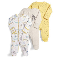 Load image into Gallery viewer, Baby 3Pcs 100% CottonbSleepsuit Set