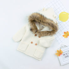 Load image into Gallery viewer, Baby Fur Hood Jacket