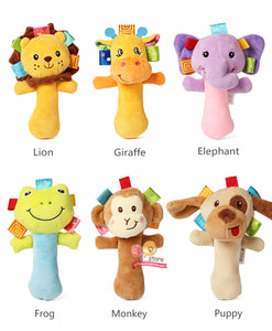 Squeaky Soft Toy Stick Animal Heads