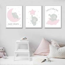 Load image into Gallery viewer, Pink Elephant Star Wall Art