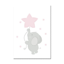 Load image into Gallery viewer, Pink Elephant Star Wall Art