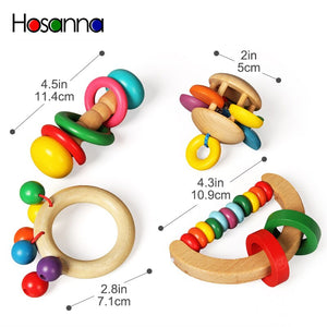 Baby's Wooden Grasp Shaker