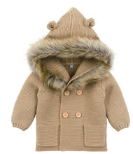 Load image into Gallery viewer, Baby Fur Hood Jacket