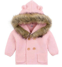 Load image into Gallery viewer, Baby Fur Hood Jacket