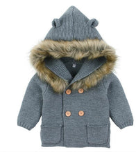 Load image into Gallery viewer, Baby Fur Hood Jacket