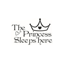 Load image into Gallery viewer, The Princess sleeps here Wall Sticker