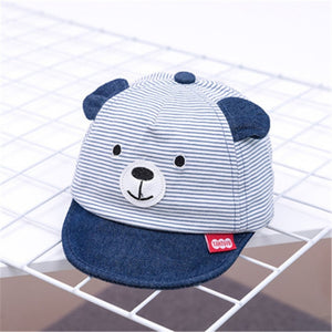 Stripped Bear Ears Cap