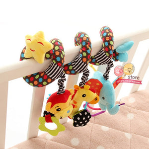 Spiral Animal Soft Toy with Hanging Friends