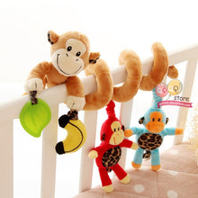 Load image into Gallery viewer, Spiral Animal Soft Toy with Hanging Friends