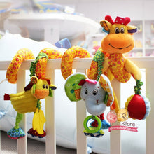 Load image into Gallery viewer, Spiral Animal Soft Toy with Hanging Friends