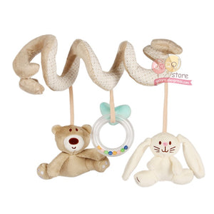 Spiral Animal Soft Toy with Hanging Friends