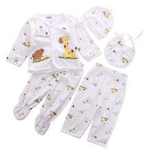 Load image into Gallery viewer, 0-3M Animal Print Cotton Baby Outfit