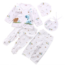 Load image into Gallery viewer, 0-3M Animal Print Cotton Baby Outfit