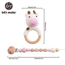 Load image into Gallery viewer, Crochet Style Animal Stroller/Crib Toy