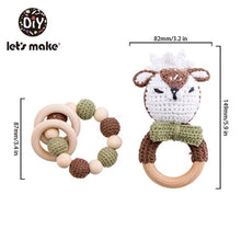 Load image into Gallery viewer, Crochet Style Animal Stroller/Crib Toy