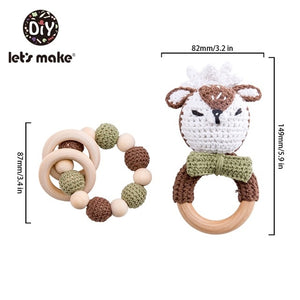 Crochet Style Animal Stroller/Crib Toy