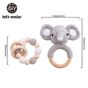 Crochet Style Animal Stroller/Crib Toy