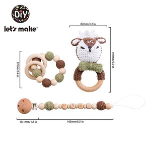 Crochet Style Animal Stroller/Crib Toy