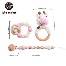 Load image into Gallery viewer, Crochet Style Animal Stroller/Crib Toy