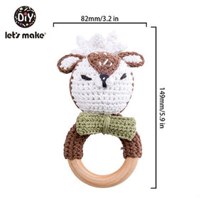 Crochet Style Animal Stroller/Crib Toy