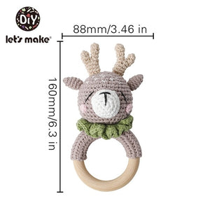 Crochet Style Animal Stroller/Crib Toy