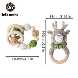 Crochet Style Animal Stroller/Crib Toy