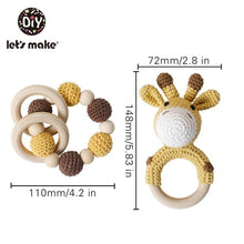 Load image into Gallery viewer, Crochet Style Animal Stroller/Crib Toy