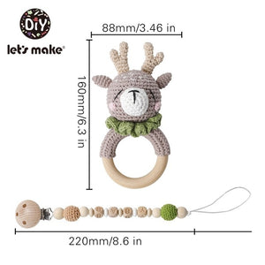 Crochet Style Animal Stroller/Crib Toy