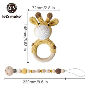 Crochet Style Animal Stroller/Crib Toy