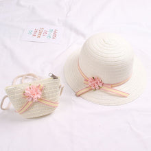 Load image into Gallery viewer, Baby&#39;s Flower &amp; Bag Hat WITH UV protection