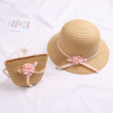 Load image into Gallery viewer, Baby&#39;s Flower &amp; Bag Hat WITH UV protection