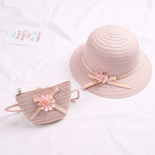 Load image into Gallery viewer, Baby&#39;s Flower &amp; Bag Hat WITH UV protection