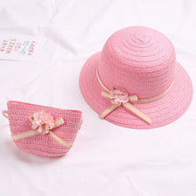 Load image into Gallery viewer, Baby&#39;s Flower &amp; Bag Hat WITH UV protection