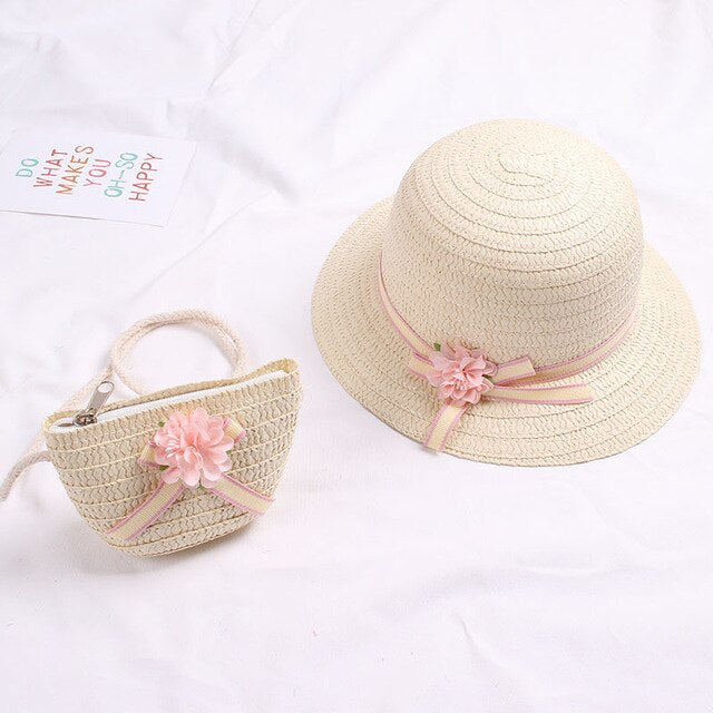 Baby's Flower & Bag Hat WITH UV protection