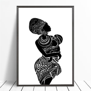 Beautiful African Woman With Baby