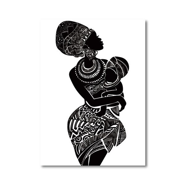 Beautiful African Woman With Baby