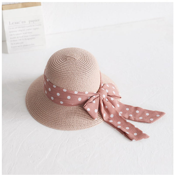 Girl's Ribbon Anti-UV Sun Hat