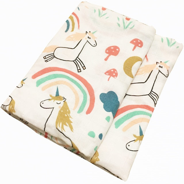 Baby 60 x 60cm Pony Print Muslin