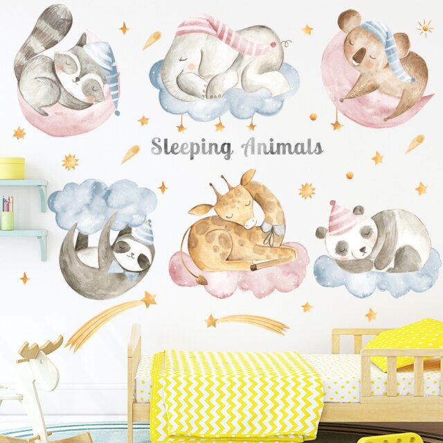 Sleeping Animals Wall Stickers