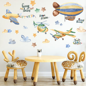 Flying Planes Wall Stickers