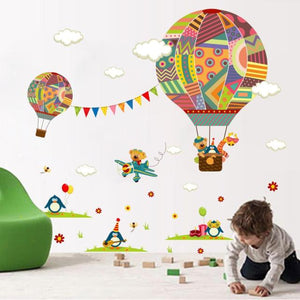 Flying Balloons Wall Stickers