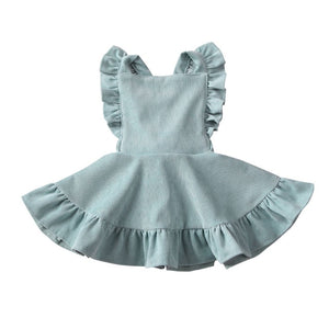 Baby Girl Sleeveless Corduroy Dress