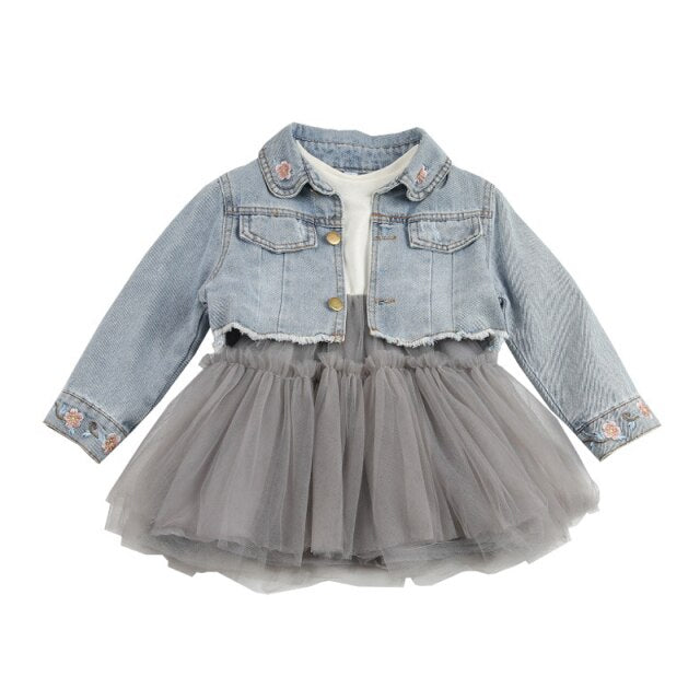 Baby Dress & Jean Jacket Set, 0 - 4 years