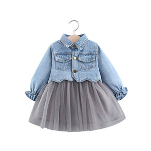 Baby Dress & Jean Jacket Set, 0 - 4 years