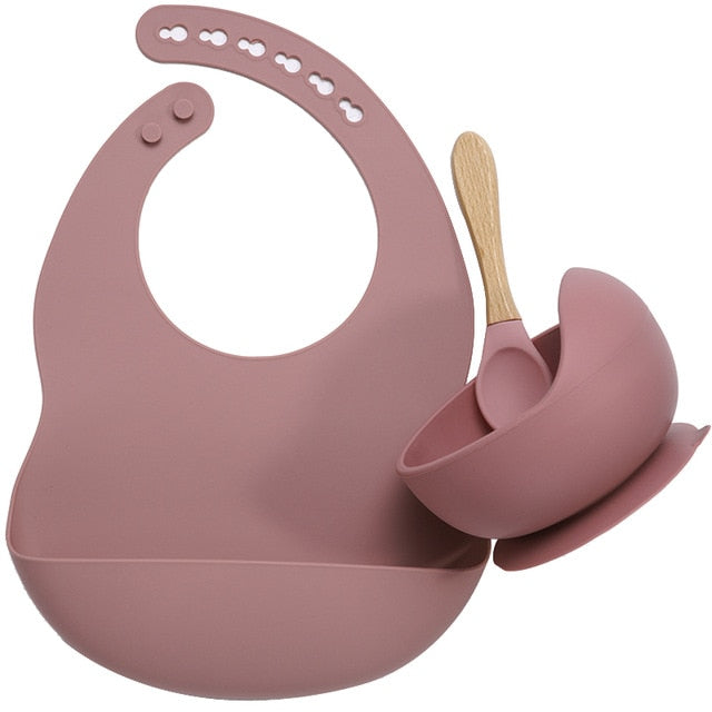 Baby Bib, Bowl & Spoon Set