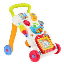 Load image into Gallery viewer, Baby Multifunction Four Wheels Walker