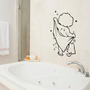 Water Proof Cutey Bathing Wall Sticker