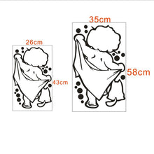 Load image into Gallery viewer, Water Proof Cutey Bathing Wall Sticker